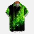 thumbnail image 2 of Midsumdr St. Patrick's Day Shirts for Men Casual Buttons Turndown Collar Shirts with Pocket Short Sleeve Plus Size Comfortable Hawaiian Shirt, 2 of 5