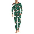 thumbnail image 3 of Renewold Santa Candy Canes Pajamas Womens Plus Size 5XL Breathable Sleepwear Top & Pants Set of 2 Christmas Pajama for Family Men's Casual Nightwear T-Shirt, 3 of 5