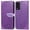 Purple, variant on T-Mobile REVVL V+ 5G Wallet Case, Flower Embossed Design Premium PU Leather Magnetic Flip Protective Phone Case Cover Women Girls with Card Slots Stand for T-Mobile REVVL V Plus 5G, Green