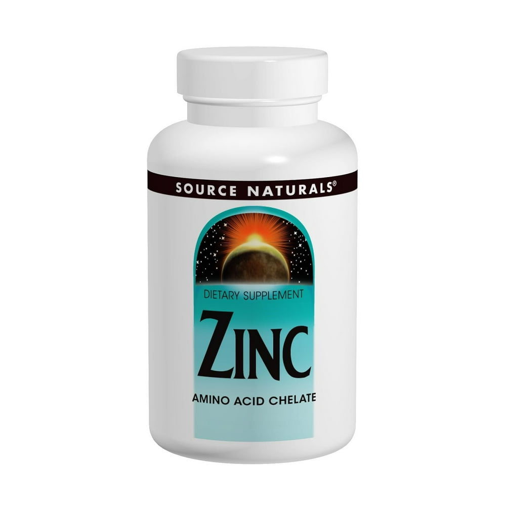 Source Naturals Zinc Chelate 50mg elemental, 250 Count - Walmart.com ...