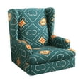 thumbnail image 2 of Stretchable Thick Polyester Wingback Chair Covers Furniture Protector Wing Chair Green, 2 of 8