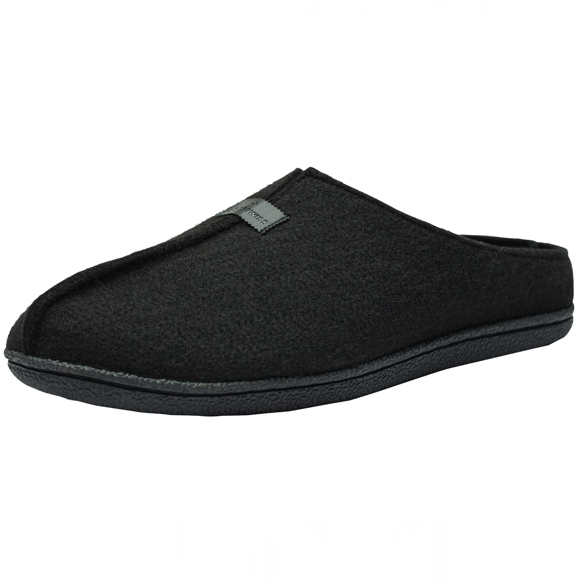 Alpine Swiss Mens Felt Faux Wool Clog 