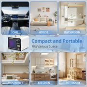 FOUKUS Ozone Generator: 45000mg/h Ozone Machine with Temperature and Humidity Display for Home, Car, Smoke, Pet, Offices, Hotels - White