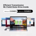 thumbnail image 2 of SSK 256GB SSD External Hard Drive, Portable SSD Up to 550MB/s Fast Solid State Drives, External Drive USB 3.2 Gen2 for iPhone 15/Pro, Windows, Mac, Android with LED Light, Trim, SMART Supported, 2 of 5