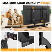 TAVR Furniture Table Top Universal TV Stand for 27-65 inch LCD LED Flat or Curved Screen TVs
