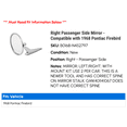 thumbnail image 2 of Right Passenger Side Mirror - Compatible with 1968 Pontiac Firebird, 2 of 2
