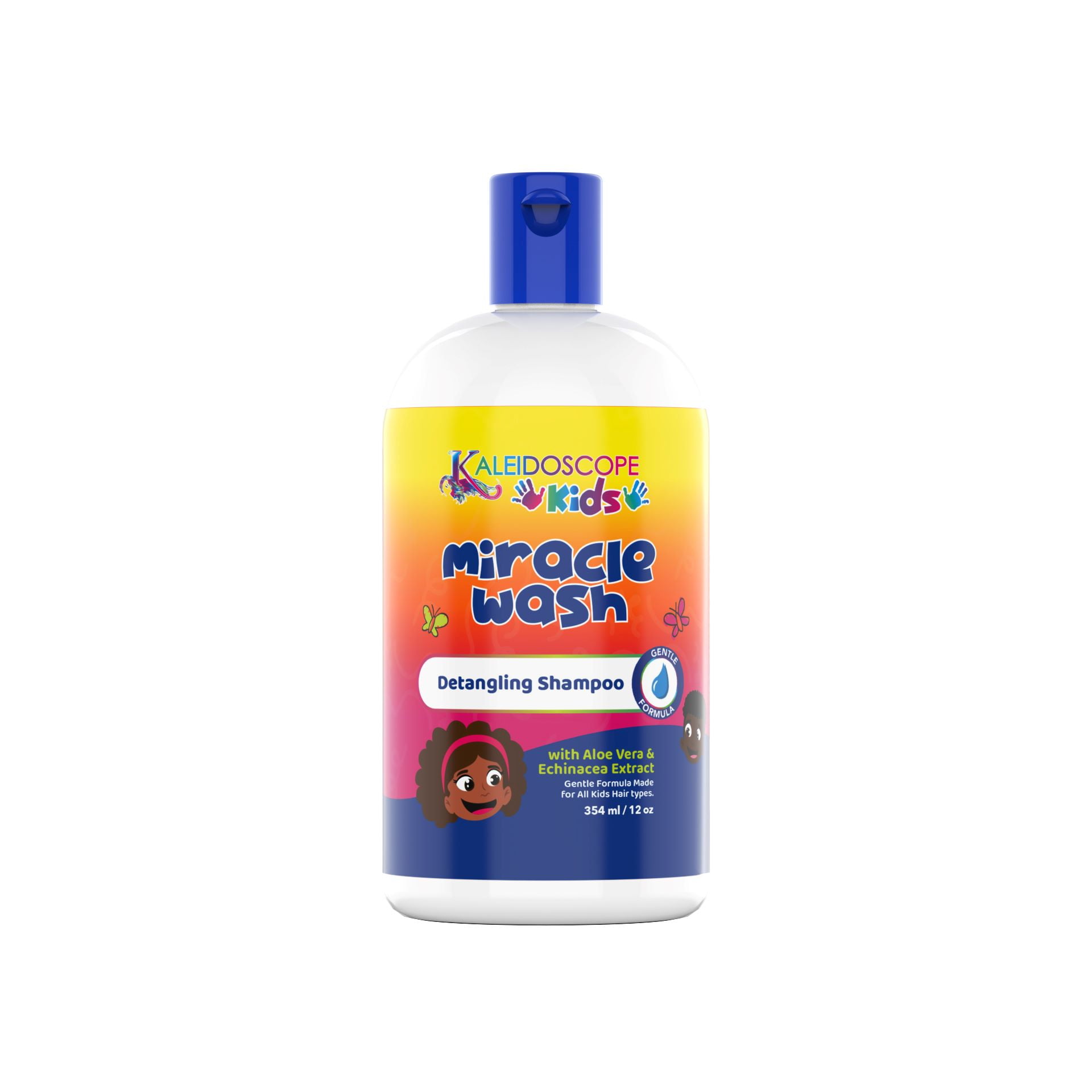 (2 pack) Kaleidoscope Kids Miracle Wash Detangling Shampoo 12 oz