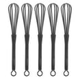 thumbnail image 2 of UEETEK Small Plastic Whisks Egg Mixing Manual Design Experienced Users 5pcs, 2 of 6
