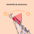 thumbnail image 3 of Carriola de Bastón AEIOU USA Ligera Roja Elefantes, 3 of 6