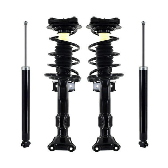 Set 4 Front Quick Complete Strut-Coil Spring-Rear Shock For 2008-2011 Mercedes-Benz C300 RWD