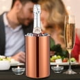 thumbnail image 5 of 6 Pack Wine Chiller Bucket Wine Bottles Cooler Bulk, Stainless Steel Double Wall Insulated Champagne Ice Bucket for Parties,Fits for 750 ml Bottles (Copper), 5 of 14