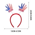 thumbnail image 6 of Homellea 4th of July Patriotic Headband, 9.64 Inch Red White Blue Star Hair Hoop with 250 Year Anniversary Ribbon Streamers for Independence Day, Memorial Day, Parade and Party Decor, 6 of 6