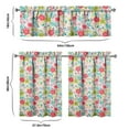thumbnail image 6 of Kitchen Curtains and Valance Set 36 Inch Tier Pioneer Colorful Floral 3 Pieces Set Dining Room Small Curtain Drapes Cafe Curtains Valance for Home Decor Rod Pocket, 6 of 6