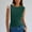Green, variant on Women's Double Lined Tank Tops Boat Neck Sleeveless Fitted Basic Going Out Casual Cropped Tank Shirts