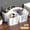 WHITE, variant on Plastic Shower Caddy Basket with Handle Divided Storage Organizer Portable Cleaning Supply Holder for Bathroom Kitchen Dorm