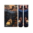 thumbnail image 5 of Sierra Socks Mud Bike Pattern CoolMax Socks, Nature Collection for Men & Women Eco-Friendly Colorful Crew Socks, 5 of 5