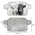 thumbnail image 5 of Xoenoiee Highland Cattle Marble Print Car Windshield Cover for Ice and Snow, All-Seasons Windshield Sunshade Waterproof Windproof Car Frost Protector, Foldable Winter Car Accessories, 5 of 7