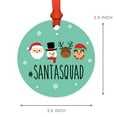 thumbnail image 5 of Koyal Wholesale Funny Christmas Ornaments 2021 Santasquad Round Metal Ornament, White Elephant Ideas 1-Pk, 5 of 5