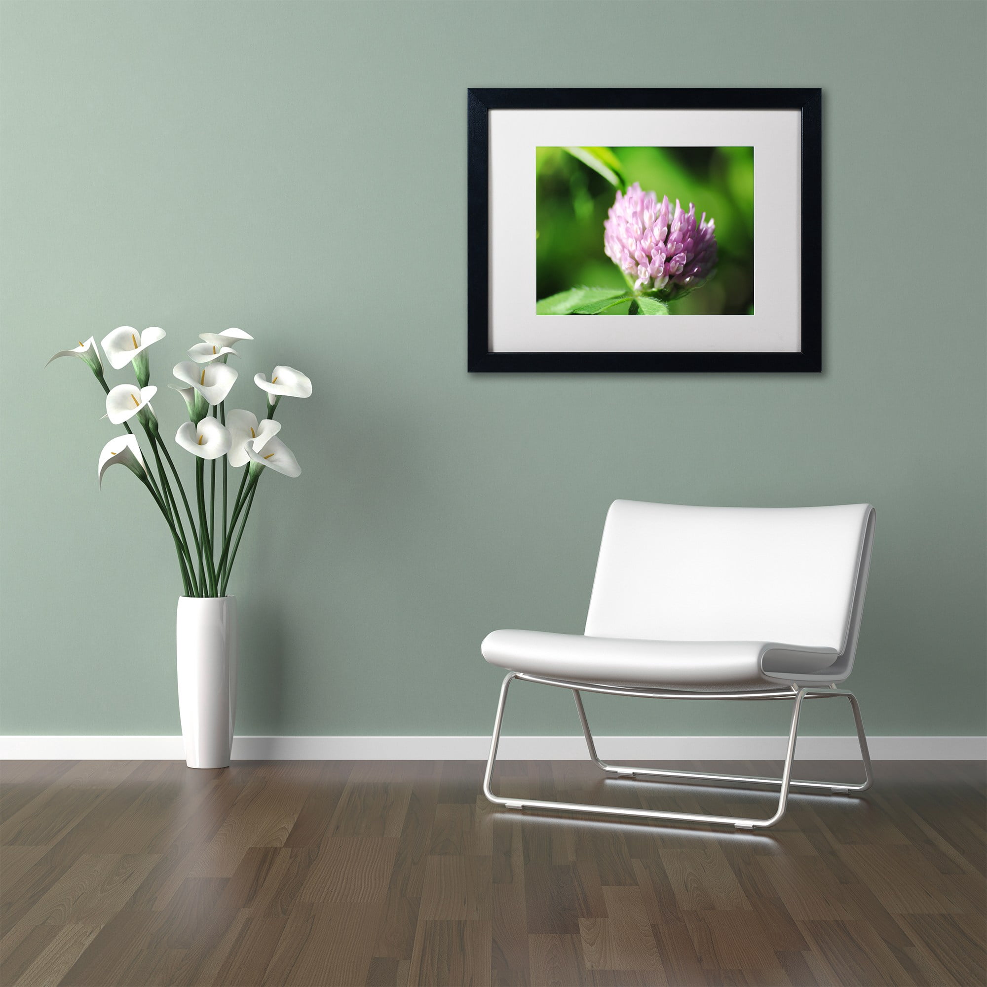 Trademark Fine Art "Vindictive Lust" Canvas Art by Monica Mize, White Matte, Black Frame