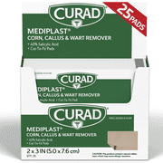 Curad Mediplast Corn, Callus & Wart Remover Pads, 25 Count