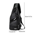 thumbnail image 3 of 100Fens Sling Bag For Men Women Shoulder Backpack Chest Bags Crossbody Daypack With Earphone Hole For Hiking Camping Outdoor Trip, 3 of 6