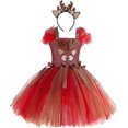 thumbnail image 1 of unique Girls Christmas Dress, Christmas Kids Dress For Photoshoot, Pageant Dresses Toddler Party Gown Dress For Photoshoot, 1 of 5