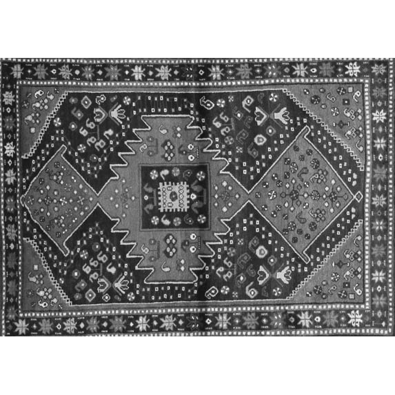 Ahgly Company Indoor Rectangle Persian Gray Traditional Area Rugs, 7' x 10'
