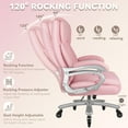 thumbnail image 6 of BOSSIN 500lbs Big and Tall Office Chair,Heavy Duty Computer Desk Chair with Adjustable Lumbar Support, 6 of 8