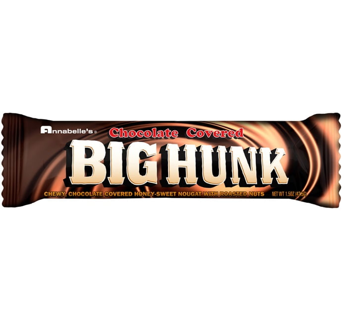 Annabelle's Milk Chocolate Covered Big Hunk, 1.5 Ounce Bars 24 Count