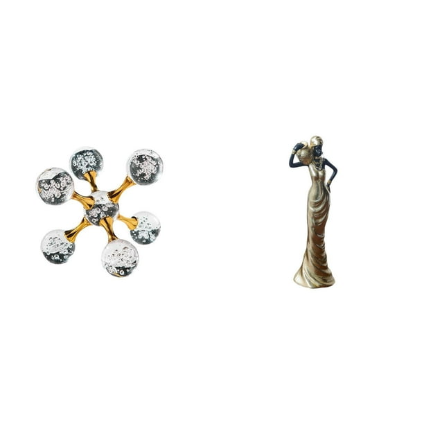 Figura de escritorio,Figura esférica para escritorio,oficina o decoración del hogar,Figura de escritorio,Figuras africanas de arte,artesanías,escritorio coleccionable,Estatua de mujer