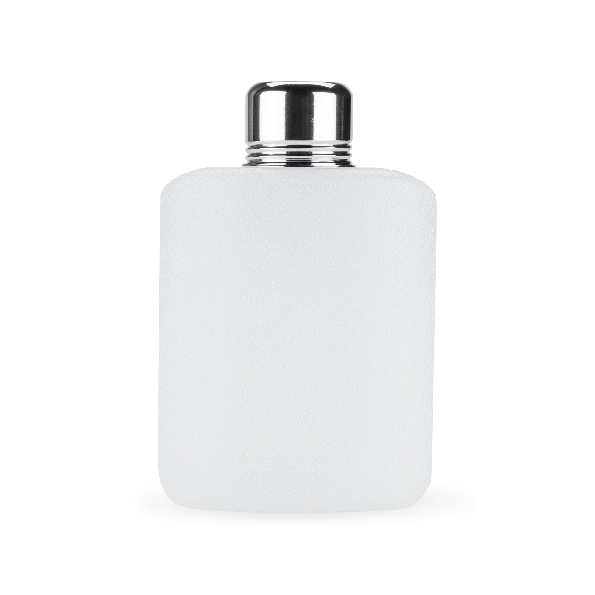 The Original Disposable Flask - Set of 12 - Clear 8oz Flasks - Reusable -  Patented No-Loose Cap
