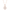 Rose Gold, variant on Cate & Chloe Zelda 18k White Gold Plated Pendant Necklace with Simulated Diamond Crystal for Women