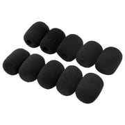 jangslng 10Pcs Microphone Windscreen Soft Sponge Mic Protector Headset Foam Covers Replacement for Meeting Mic