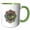 Green/White, variant on 3drose, Mad Scientiest Union, Fun Geek Symbol for Any Nerd or Scientist., 11oz Mug