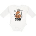 thumbnail image 3 of Inktastic Otterly Amazing Son with Mother and Child Otter Boys Long Sleeve Baby Bodysuit, 3 of 5