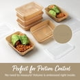thumbnail image 6 of Bentgo Prep - 20-piece 1-compartment Reusable Meal Containers With Lids  & Bpa Free Materials Durable Microwave Freezer Dishwasher Safe To Go Food Storage (gold), 6 of 8
