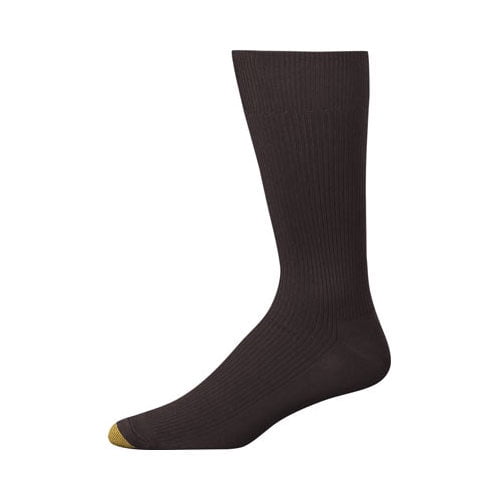 GOLDTOE Gold Toe Men's Manhattan Traditional Ribbed Crew Socks, 3 Pack