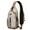 Camel-4, variant on Tiger Print Sling Backpack, Lightweight Crossbody Daypack with Roaring Bengal Face Art, Tribal Jungle Stripes Design, Anti-theft Travel Bag for Wild Lover, Students, City Walk, Gym Use