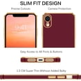 thumbnail image 2 of iPhone XR Case, Phone Cases for iPhone XR, Slim Fit Soft TPU Rubber with Adjustable Wristband Kickstand Scratch Resistant Shockproof Protective Cover for Apple iPhone XR 6.1 Inch, Wine Red, 2 of 18