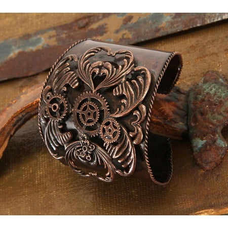 Steampunk Antique Copper Costume Jewelry Cuff Adult One Size