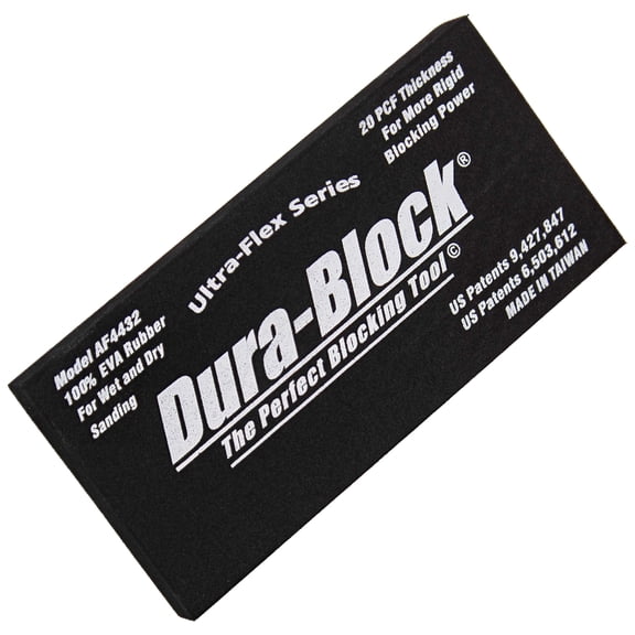 Dura-Block Scuff Pad - 5.6in Ultra-Flex Hook and Loop Scruff Pad Sanding Block