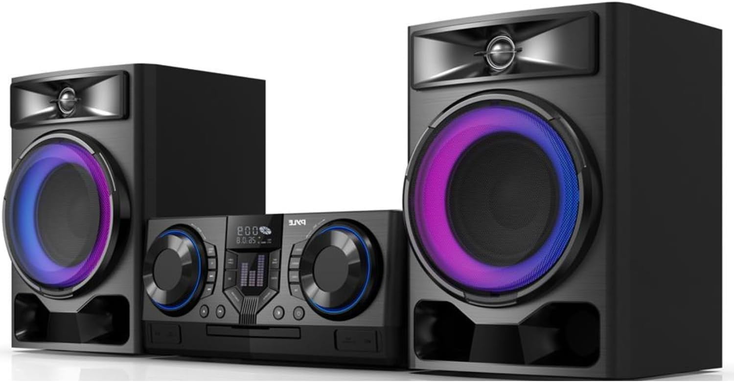 LONPOO LP-816 Bluetooth Home Stereo System, 40 Watts RMS CD