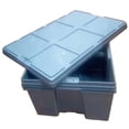 thumbnail image 2 of Cajas de Plástico Apilable Uso Rudo SnapON 4 Pzas 35kg 60x40x28cm Polietileno Gris, 2 of 4