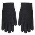 thumbnail image 1 of AWZXDE Womens Gloves Knitted Wool Screen Plus Velvet Thickened Solid Color Cold Proof Warm, 1 of 3
