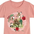 thumbnail image 3 of Disney Bambi - Christmas - Family In The Forest - Toddler & Youth Girls Short Sleeve Graphic T-Shirt, 3 of 6