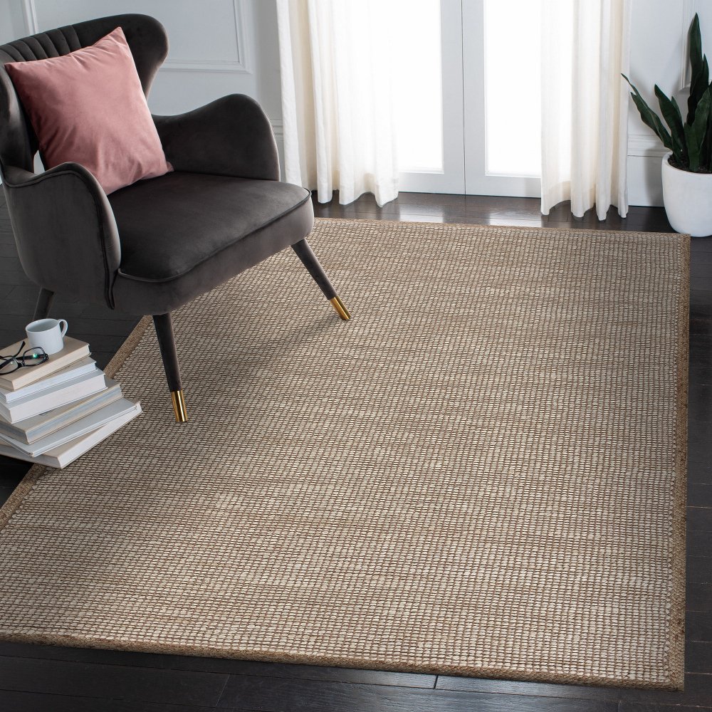 LR Home Interwoven OffWhite 5 ft. x 7 ft. 9 in. Natural Jute Area Rug