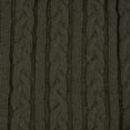 thumbnail image 2 of Hadley Wren Women's Kenna Cable Knit Open Front Poncho Wrap, Olive Green, 2 of 5