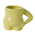 thumbnail image 2 of Taza de té, taza novedosa de cerámica de 400 ml, regalo único y creativo para mamá, taza novedosa para el vientre para Verde, 2 of 9