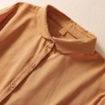 thumbnail image 4 of Women's Casual Summer Dress Collar Long Sleeveless Button Down Flowy Outdoor Wear Loose Fit Pure Color Dresses Women Women Midi Dresses Casual Women Dresses Casual for Women Elegant Party Dresses, 4 of 6