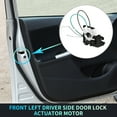 thumbnail image 2 of Unique Bargains Front Left Driver Side Power Door Lock Actuator Motor for Kia Spectra SX 07-09 No.813102F030 Black, 2 of 6